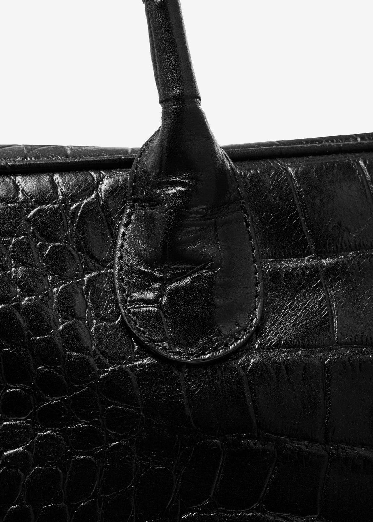 TORBA VERONA CROCO BLACK LECOLLET