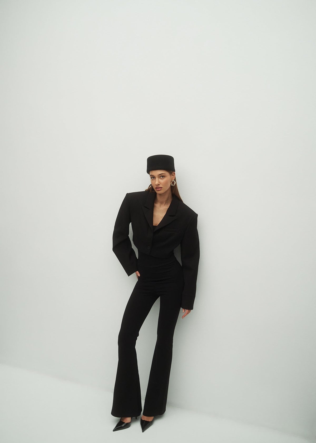 KOMBINEZON MARTINE FLARE BLACK LECOLLET