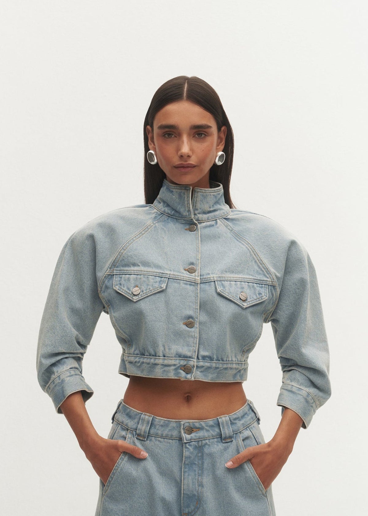 KURTKA DRIES LIGHT BLUE LECOLLET
