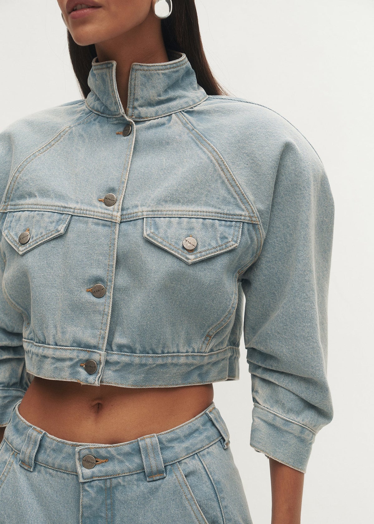 KURTKA DRIES LIGHT BLUE LECOLLET