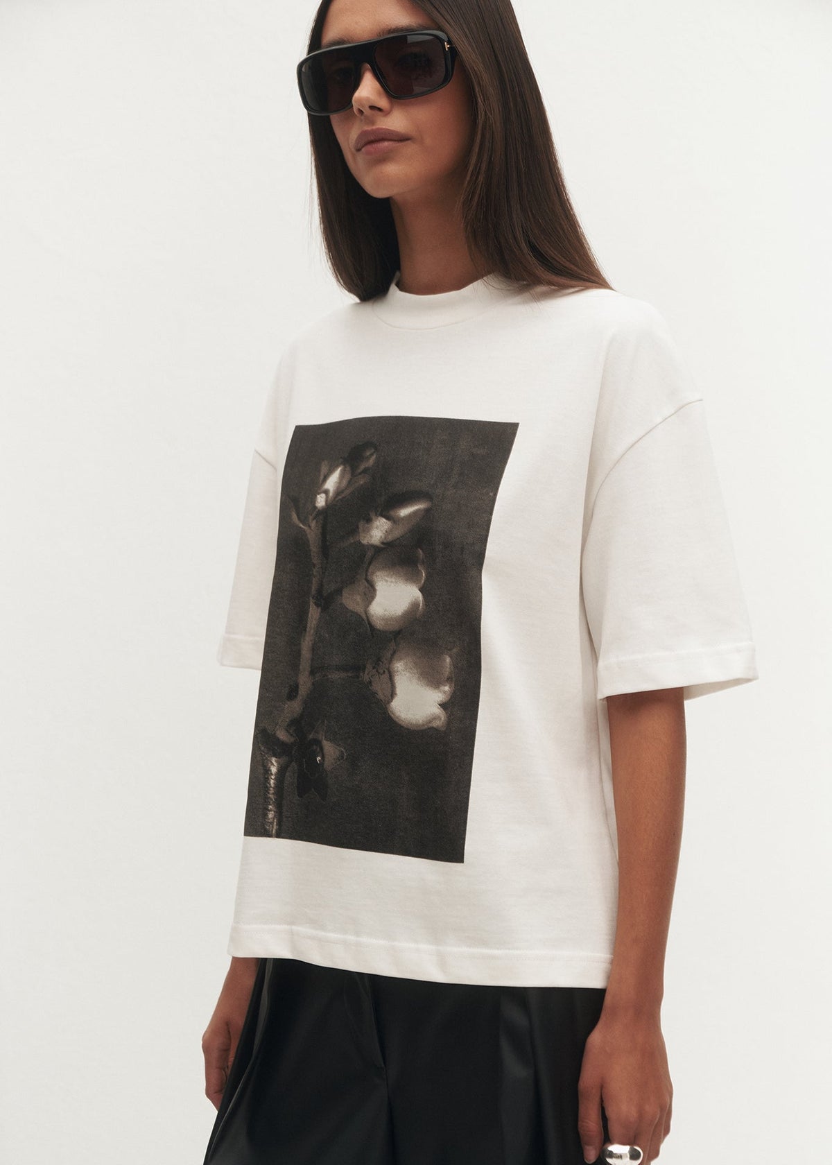 T-SHIRT GABRIELLE DARK ECRU LECOLLET