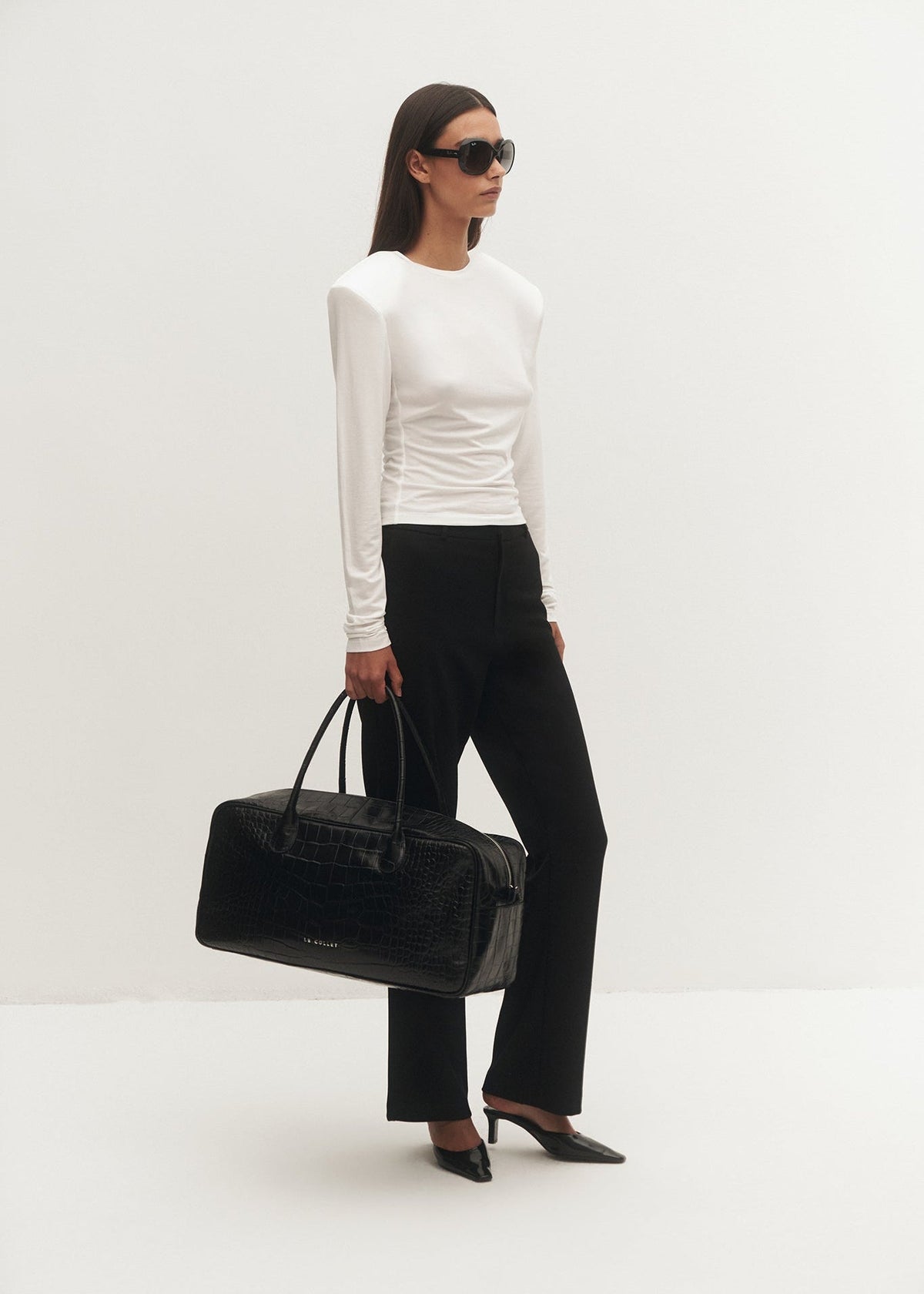 TORBA VERONA CROCO BLACK LECOLLET