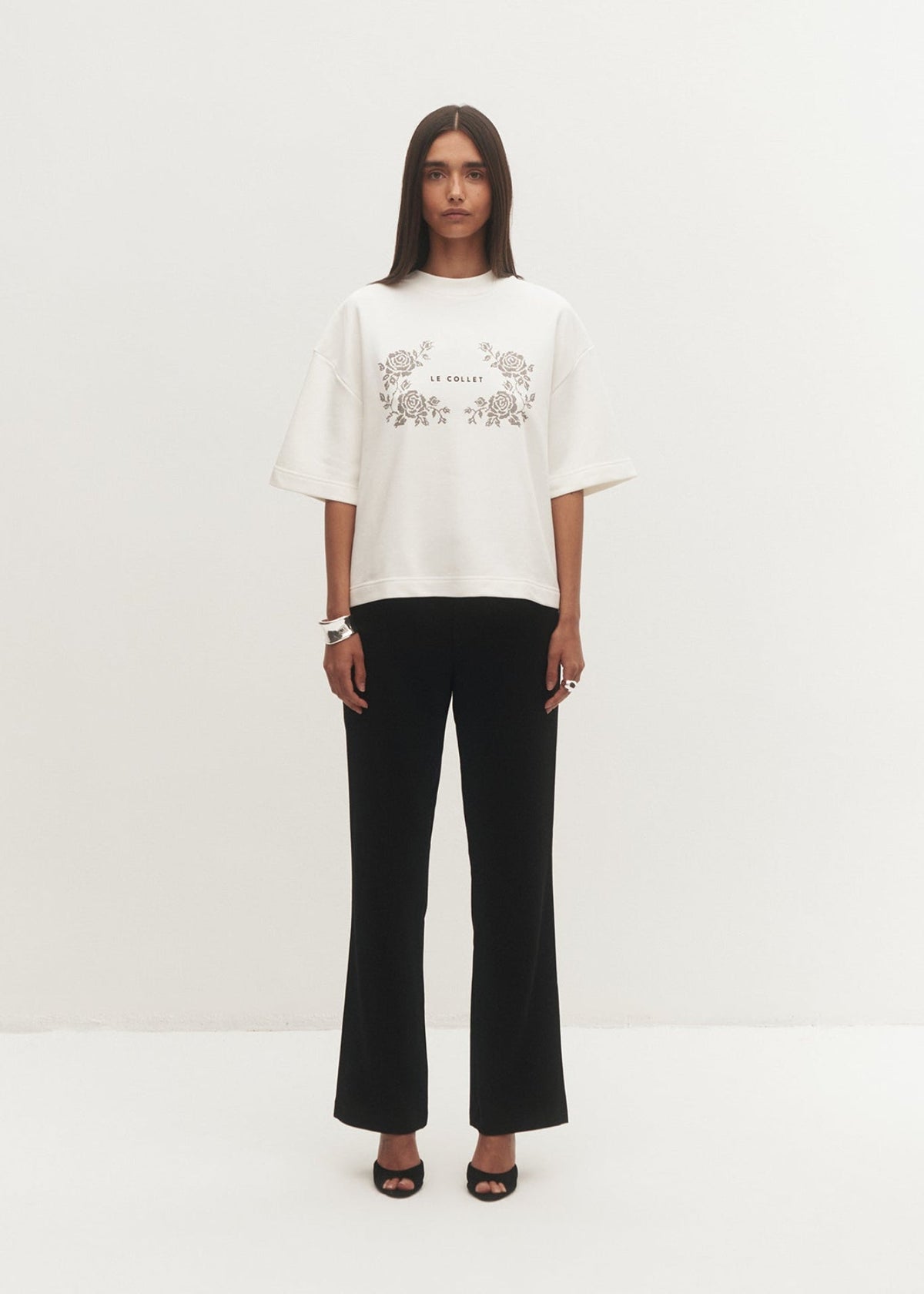 T-SHIRT FLORISSA ECRU LECOLLET