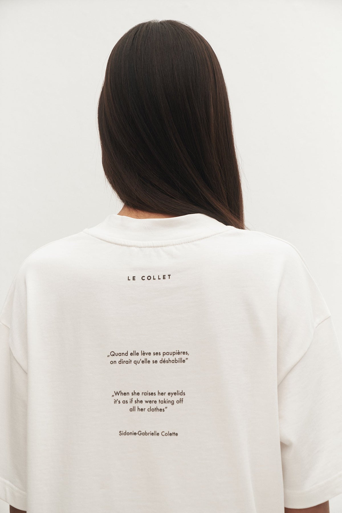 T-SHIRT GABRIELLE DARK ECRU LECOLLET