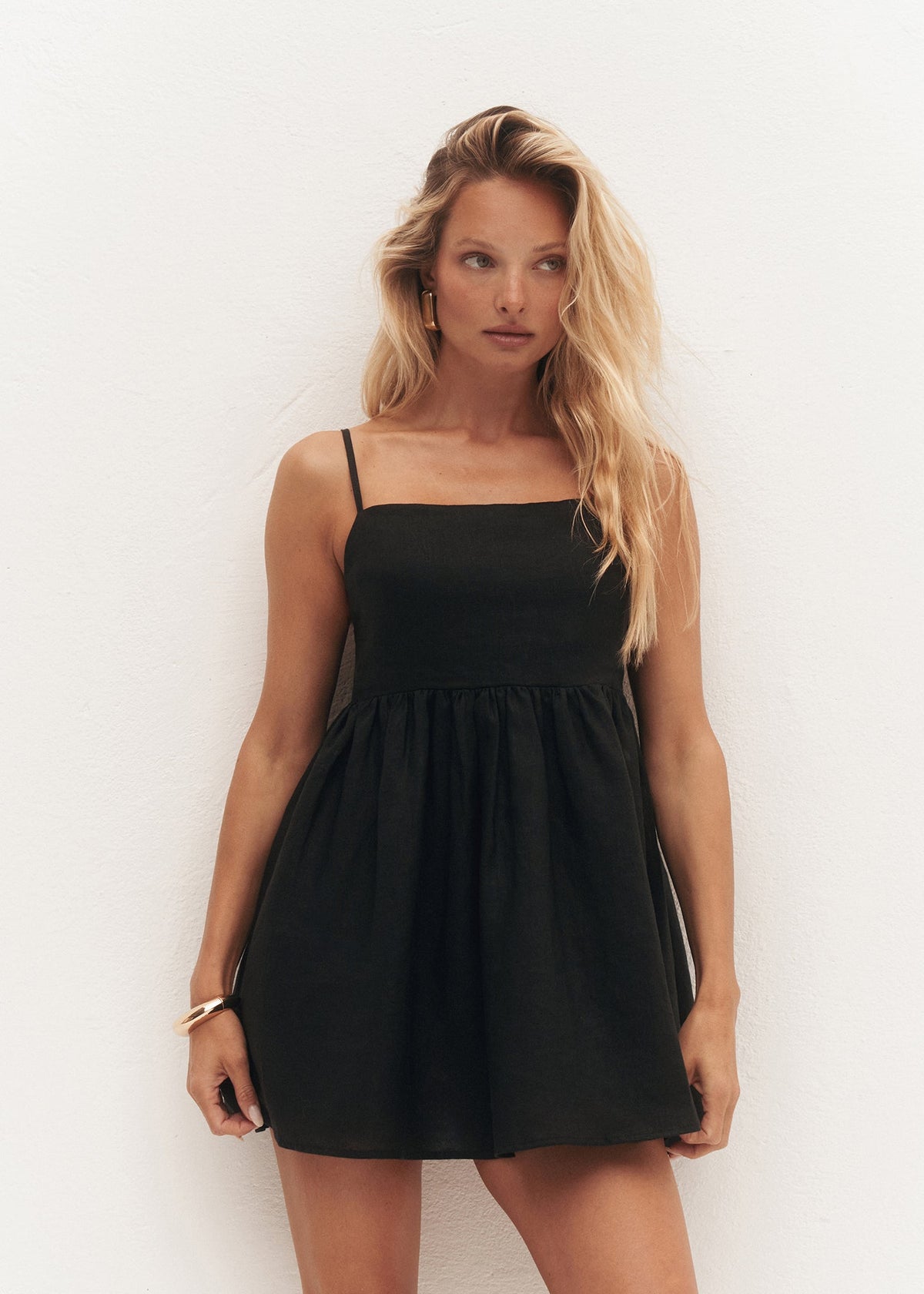 SUKIENKA HARLOW BLACK LECOLLET