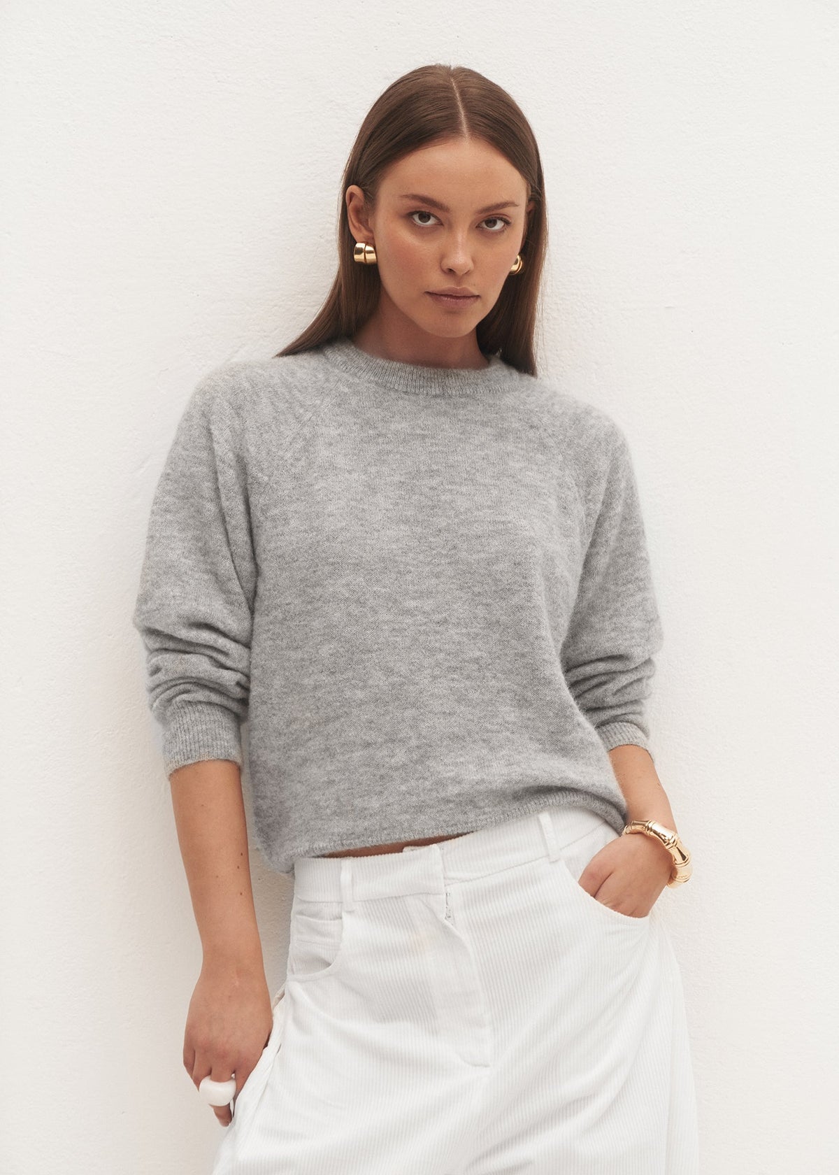 SWETER AVILA LIGHT GREY LECOLLET