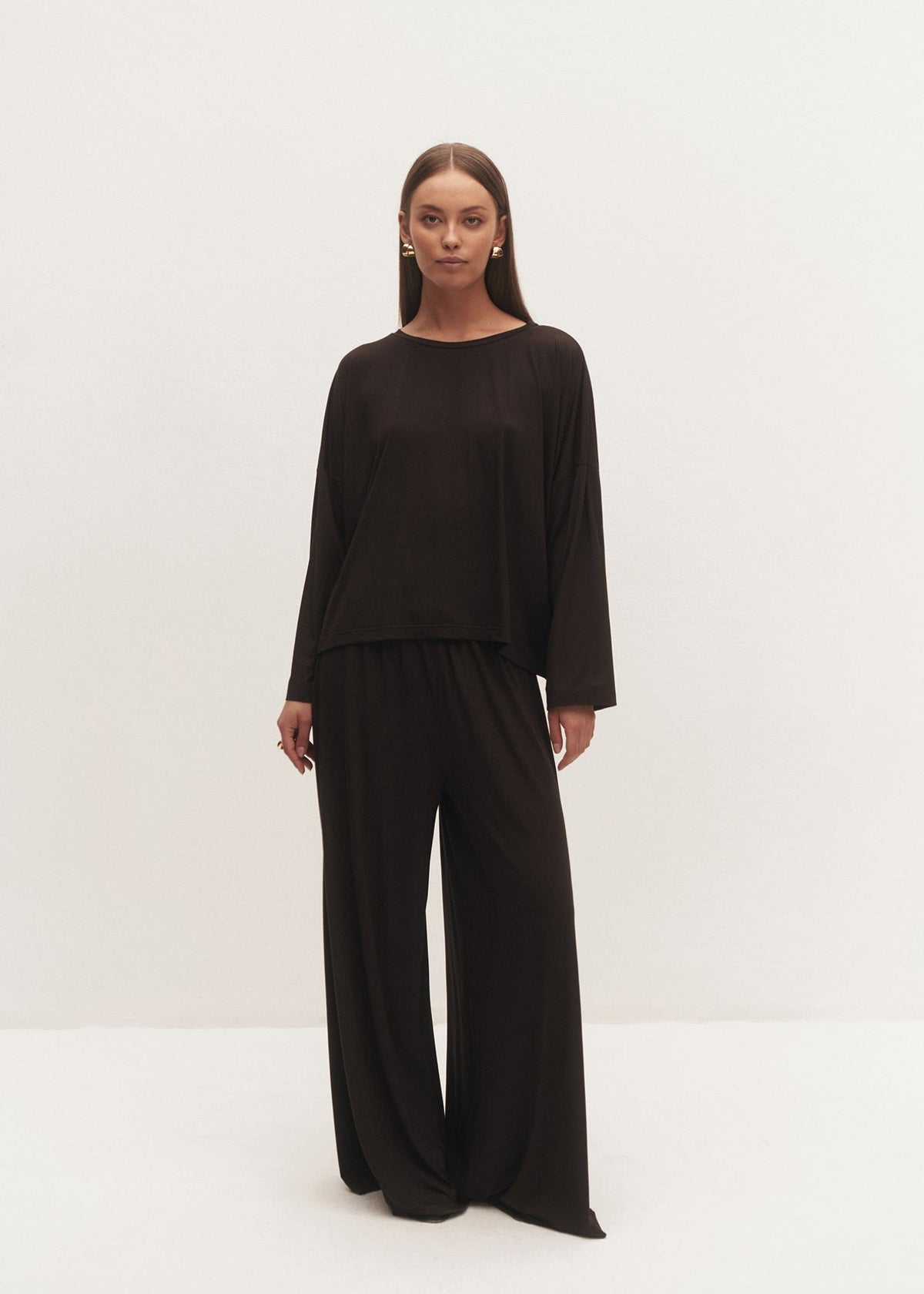 SPODNIE TONIA BAMBOO DARK CHOCO LECOLLET