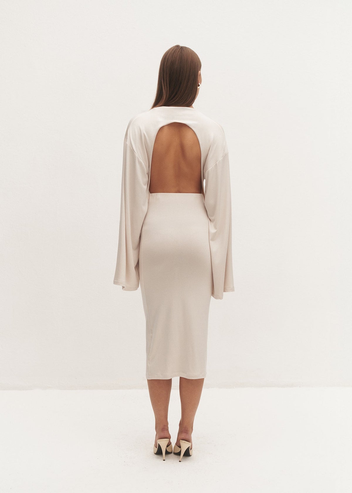SUKIENKA AURI BACKLESS VANILLA LECOLLET