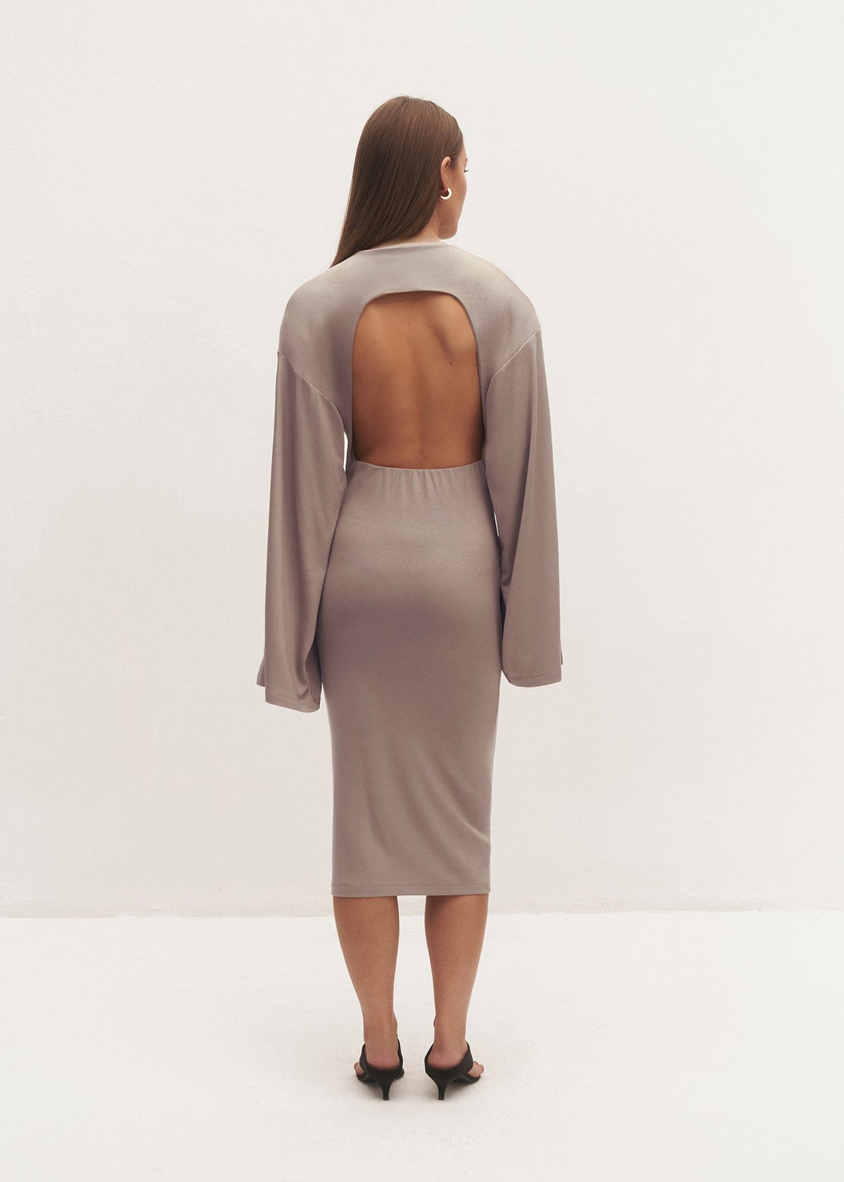 SUKIENKA AURI BACKLESS MOKKA LECOLLET