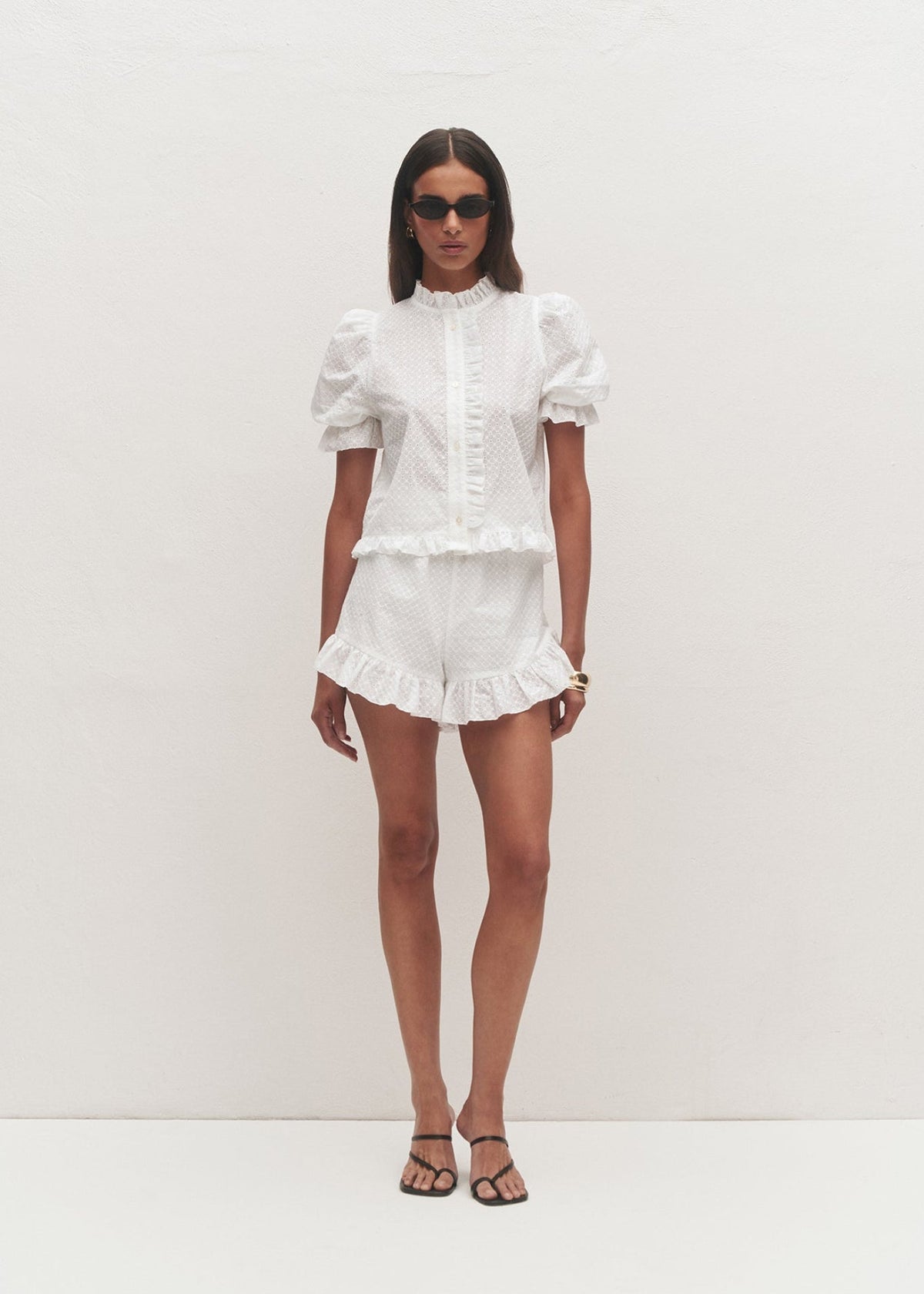 BLUZKA DORTHEA AZURE WHITE LECOLLET