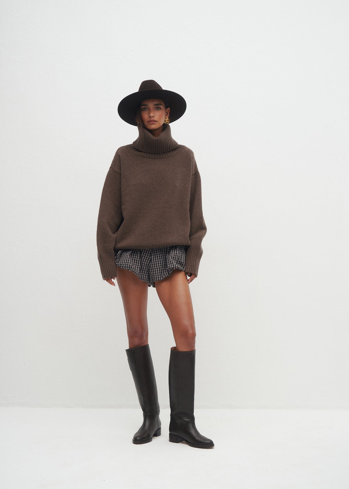 GOLF AMOR WOOL BROWN