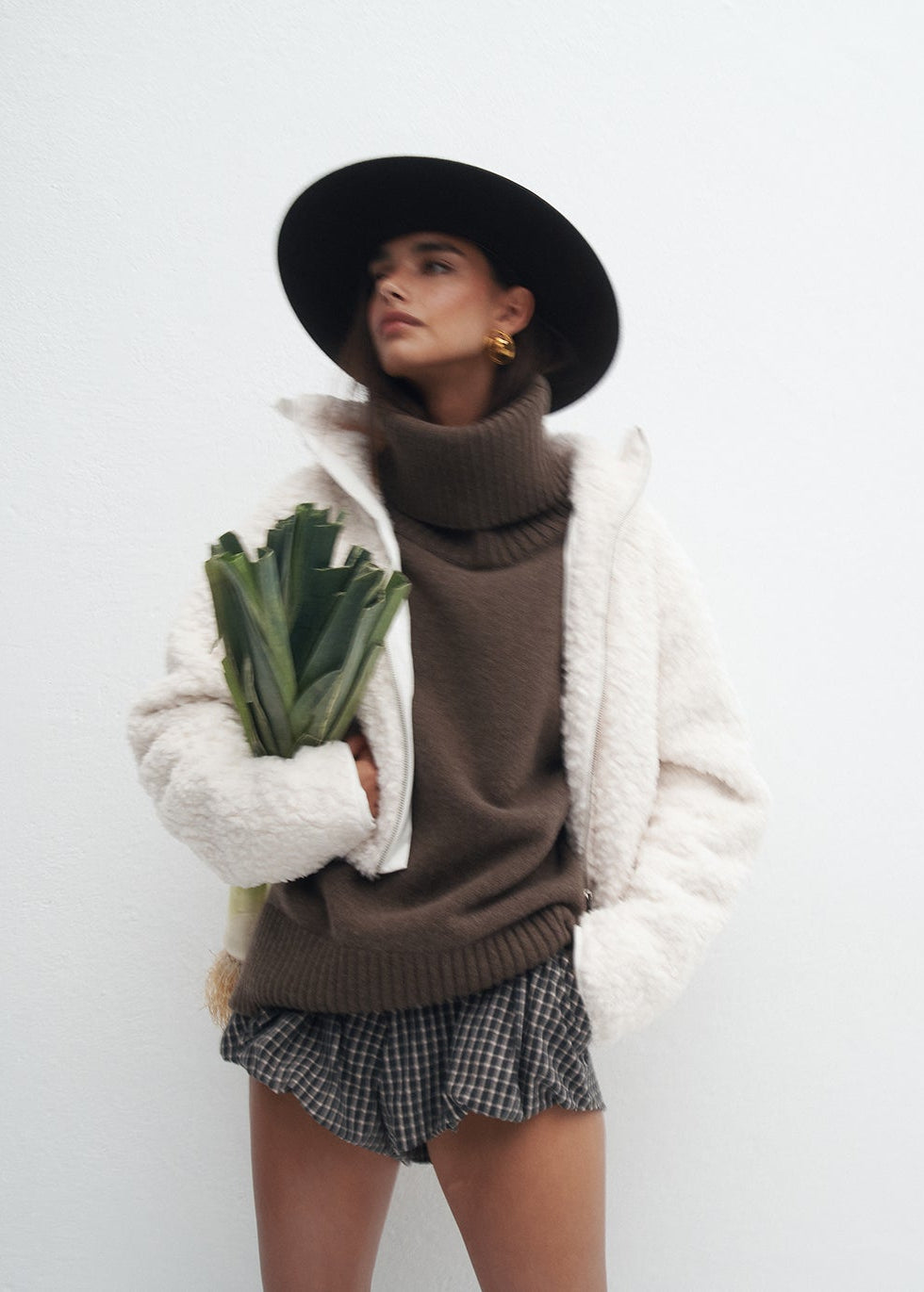 GOLF AMOR WOOL BROWN