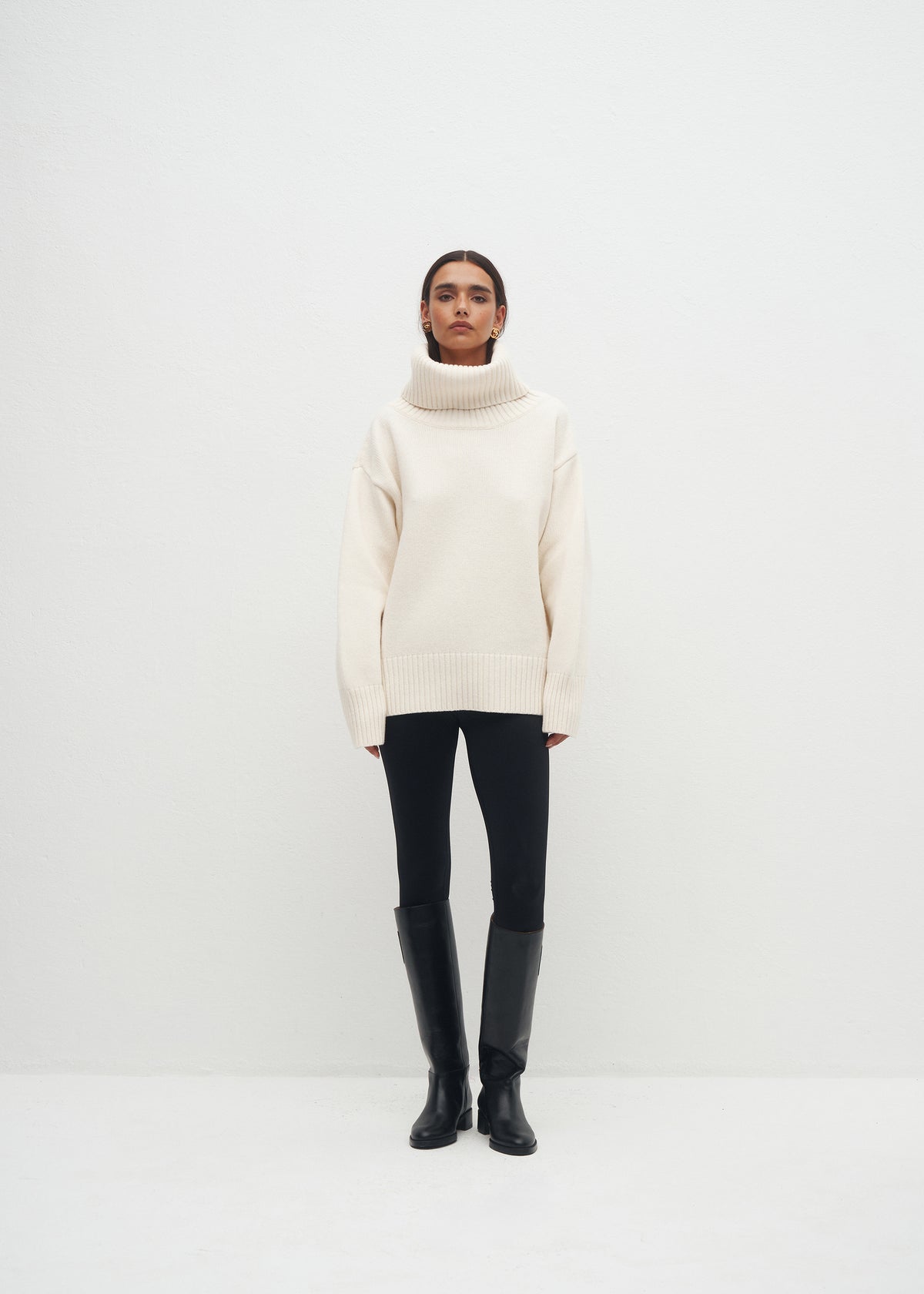 GOLF AMOR WOOL ECRU