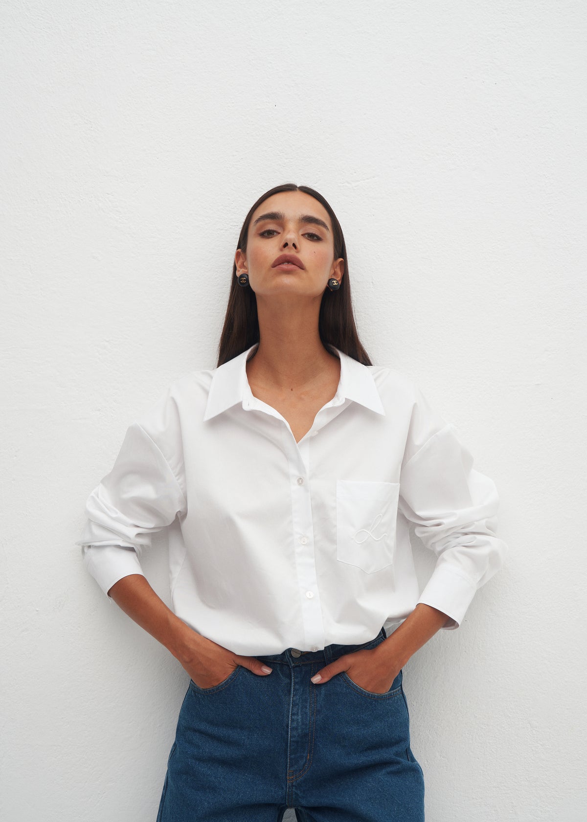 VIENNA EMBROIDERY WHITE SHIRT