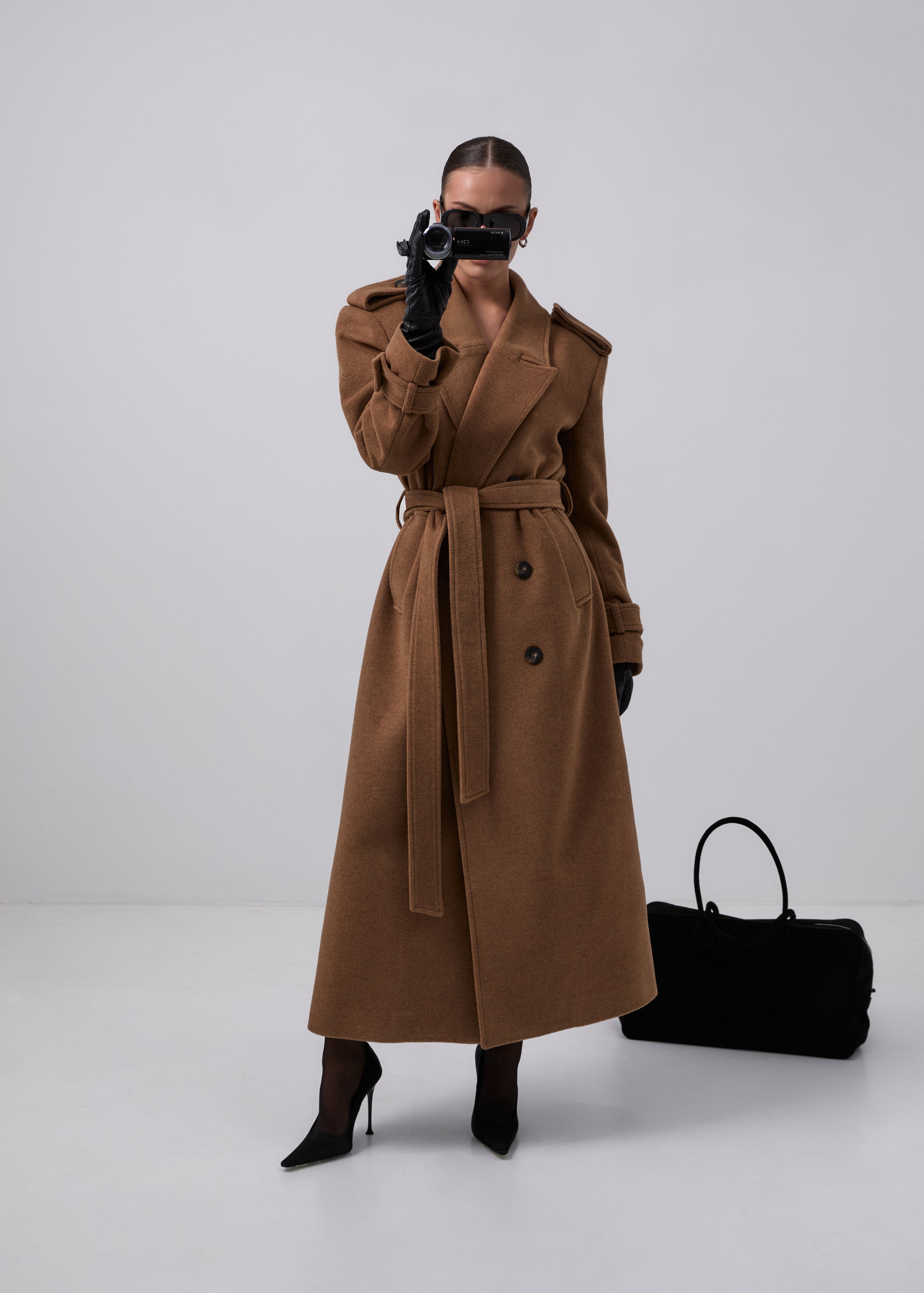 SOHO WOOL CAMEL COAT