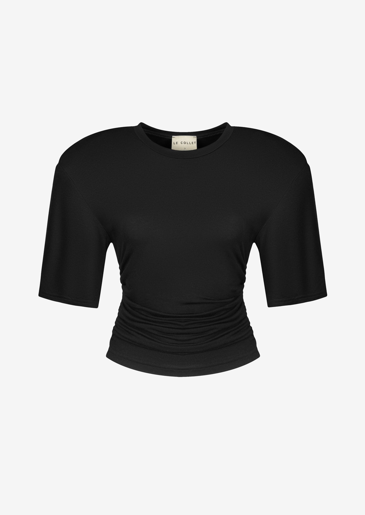 PADDED T-SHIRT VELMIRA BLACK