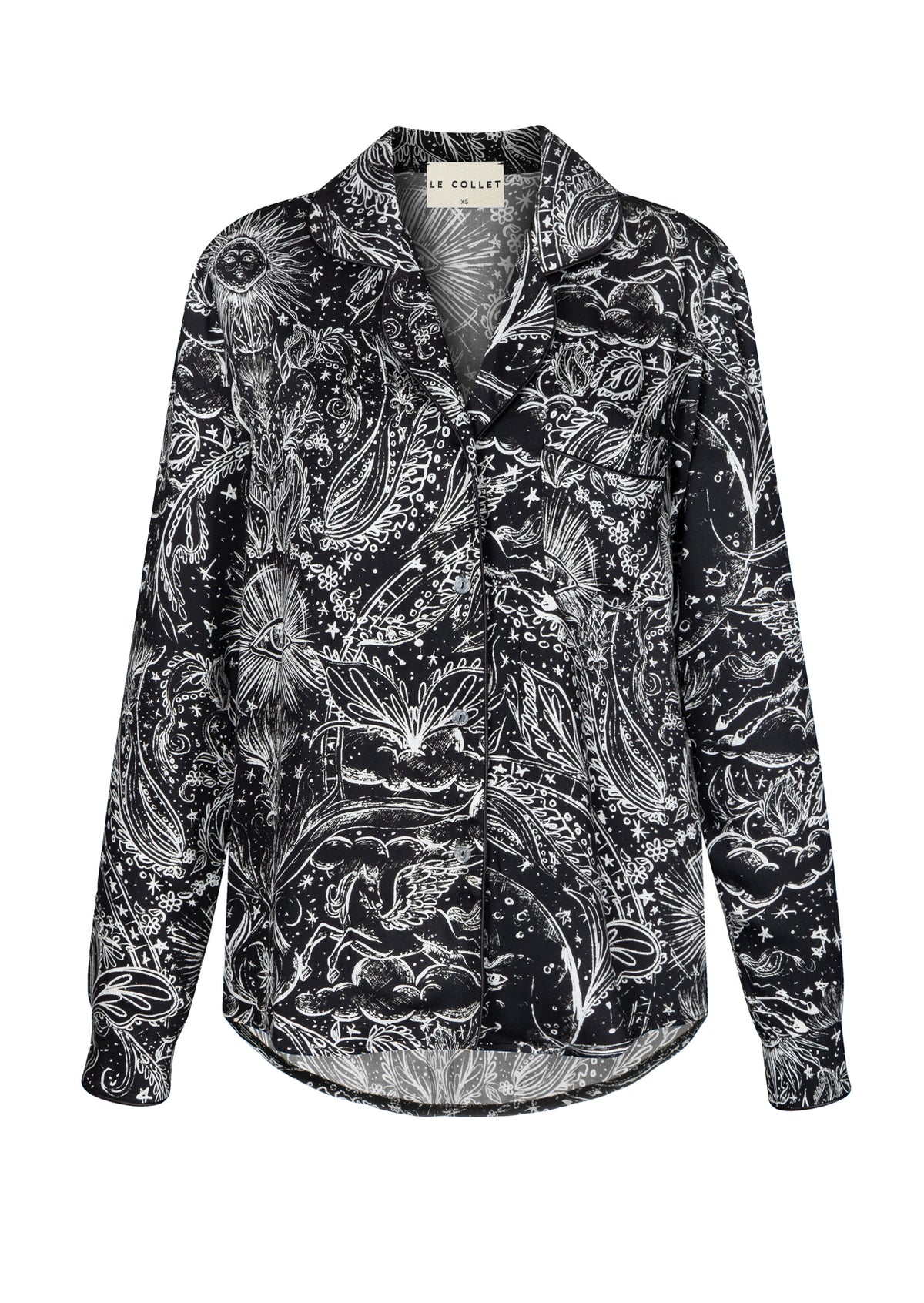 SIESTA PYJAMA BLACK SHIRT