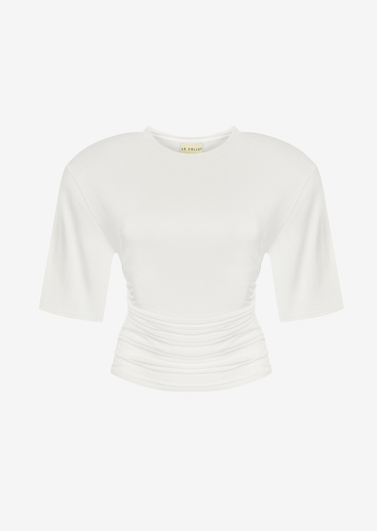 PADDED T-SHIRT VELMIRA WHITE