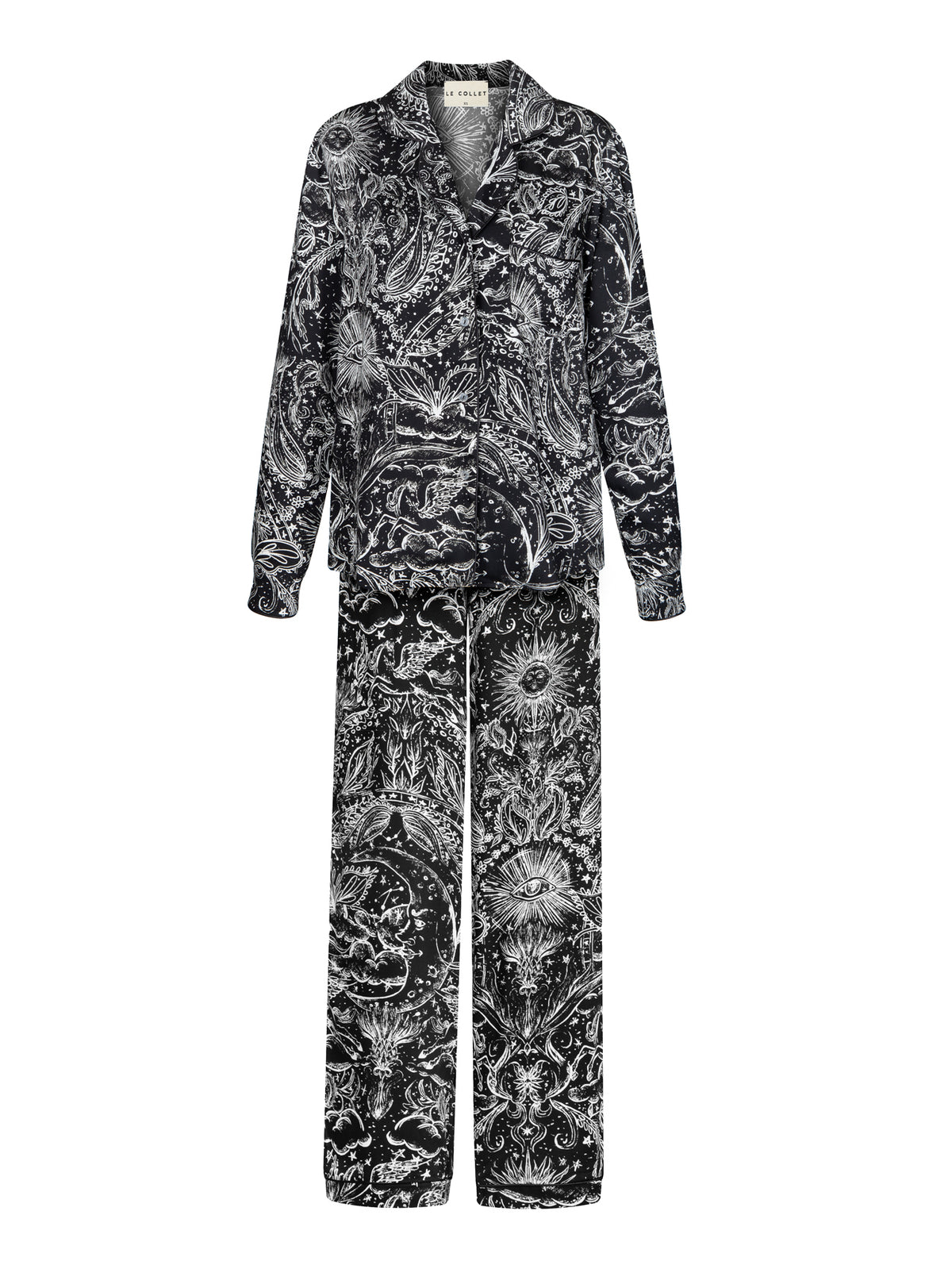 SIESTA PYJAMA BLACK SHIRT