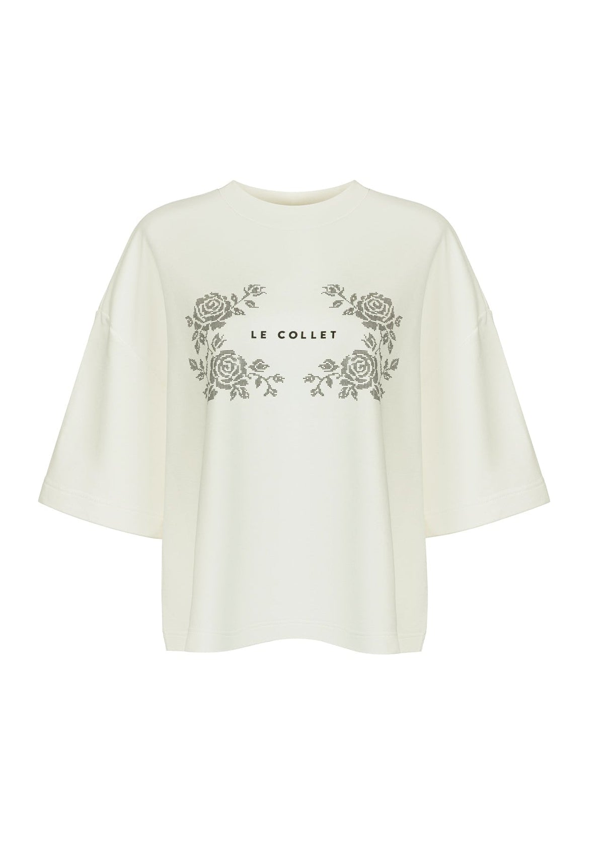 T-SHIRT FLORISSA ECRU LECOLLET