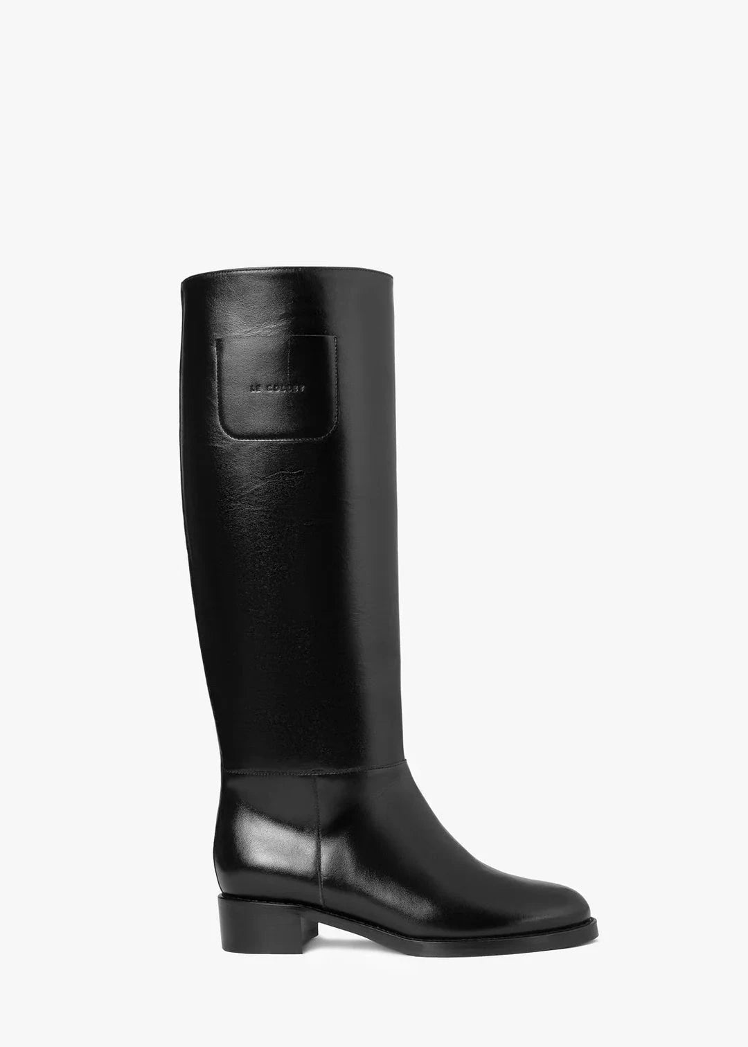 TARDA BLACK KNEE-HIGH BOOTS