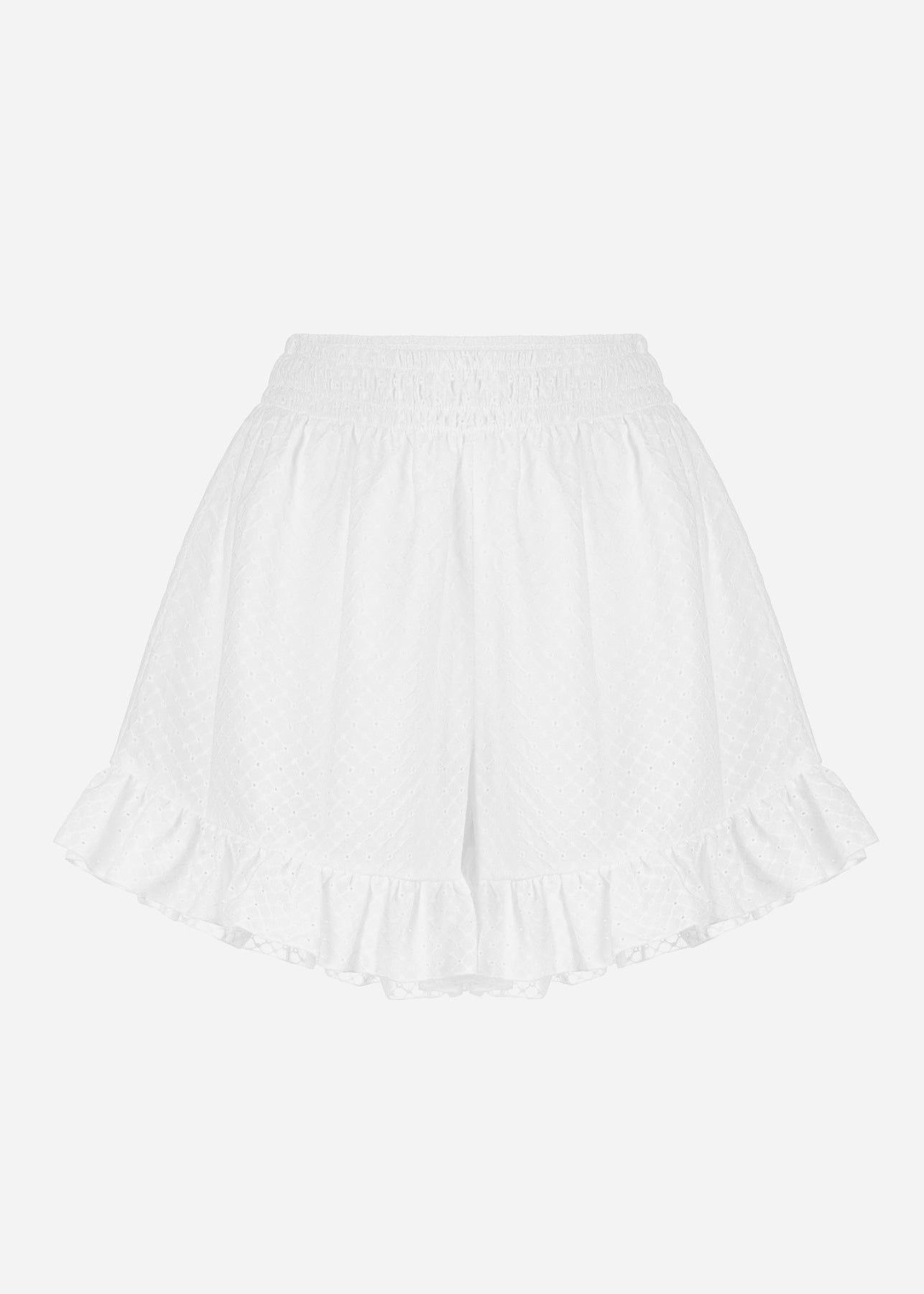 LEVIN AZURE WHITE SHORTS